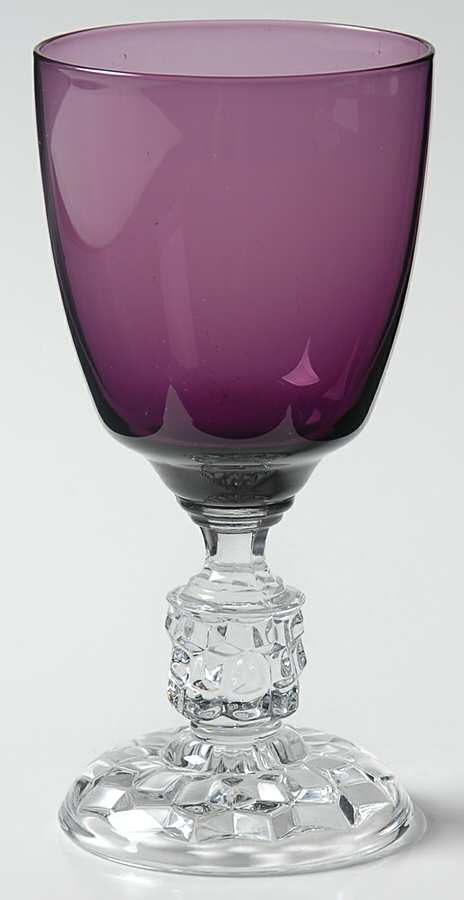 American Lady Amethyst (Burgundy) Claret Wine by Fostoria-1