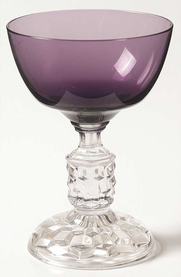 American Lady Amethyst (Burgundy) Liquor Cocktail by Fostoria-1