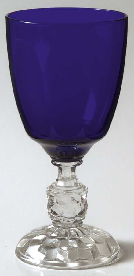 American Lady Cobalt (Stem 5056) Claret Wine by Fostoria-1