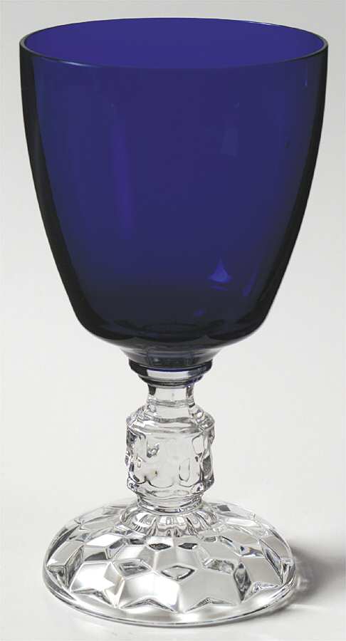 American Lady Cobalt (Stem 5056) Water Goblet by Fostoria-1