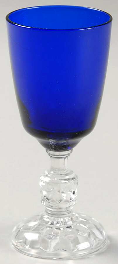 American Lady Cobalt (Stem 5056) Cordial Glass by Fostoria-1