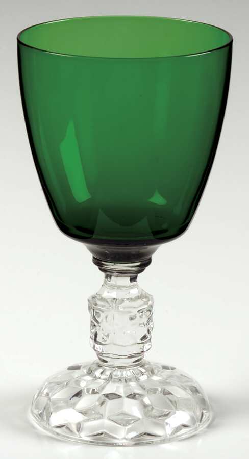 American Lady Green (Stem 5056) Water Goblet by Fostoria-1