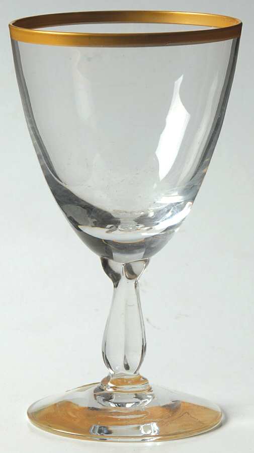 Anniversary (Stem 6055 1-2, Gold) Claret Wine by Fostoria-1