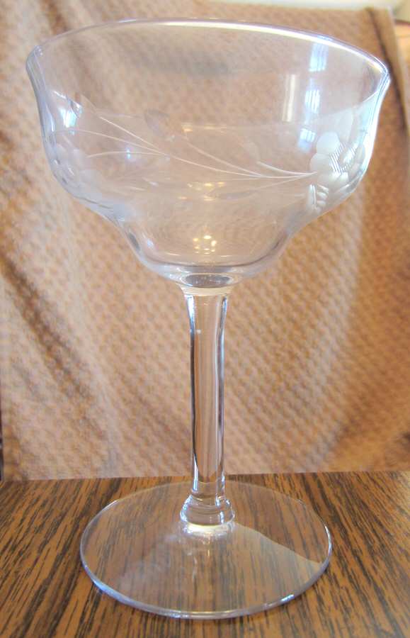 Apple Blossom Champagne/Tall Sherbet by Fostoria-1