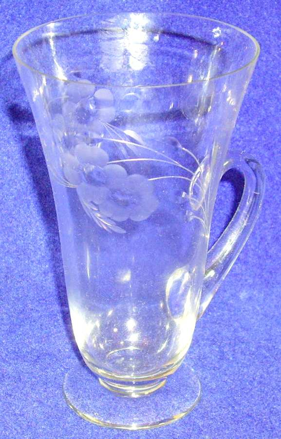 Apple Blossom Handled Footed Ice Tea by Fostoria-1