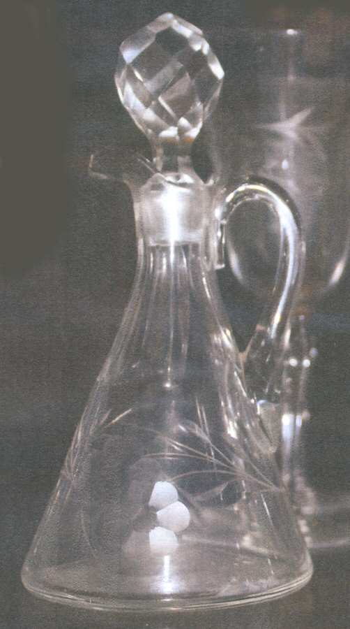 Apple Blossom Cruet & Stopper by Fostoria-1