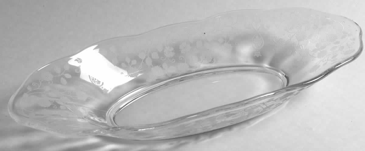 Arcady (Stem 6014, Etch 326) 11" Oval Celery by Fostoria-1