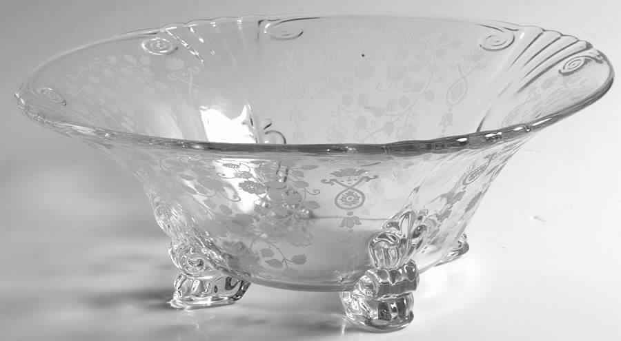 Arcady (Stem 6014, Etch 326) Footed Bowl by Fostoria-1