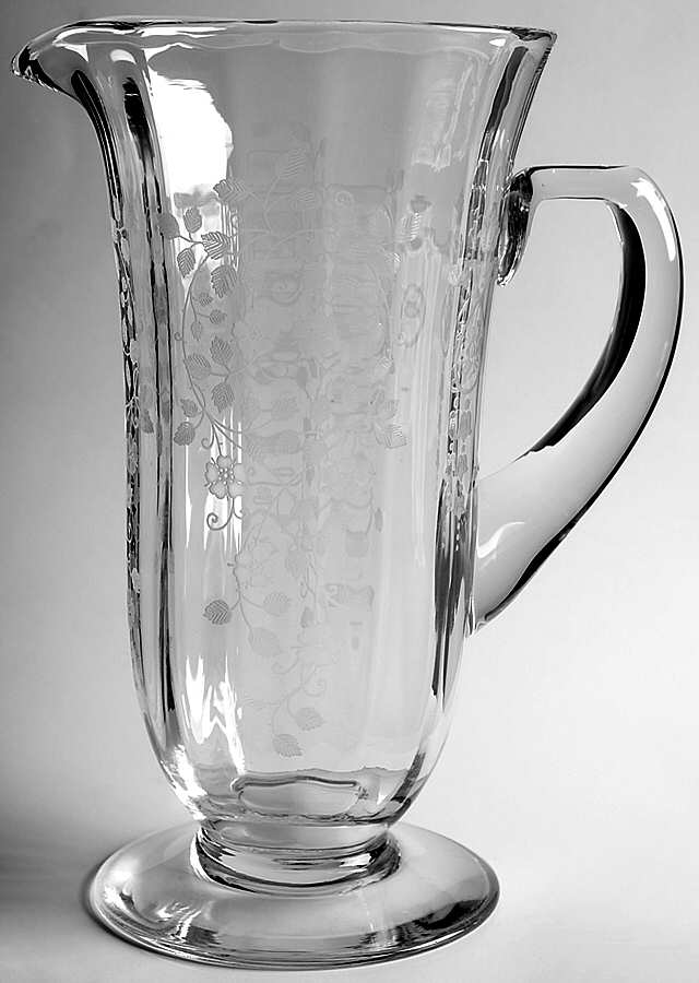 Arcady (Stem 6014, Etch 326) 48 Oz Pitcher by Fostoria-1
