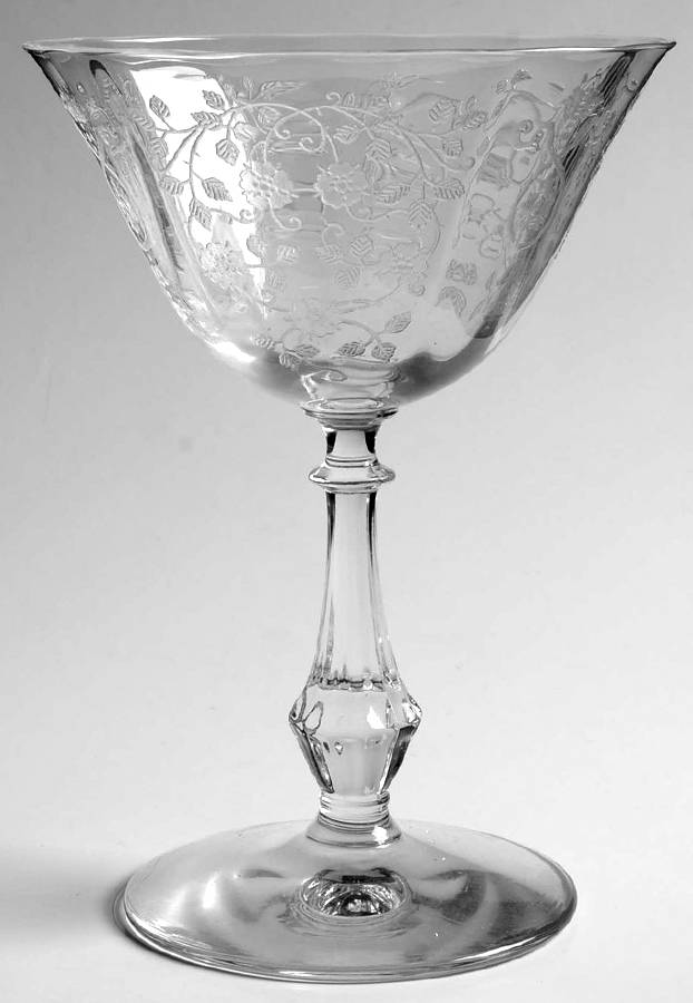 Arcady (Stem 6014, Etch 326) Champagne/Tall Sherbet by Fostoria-1