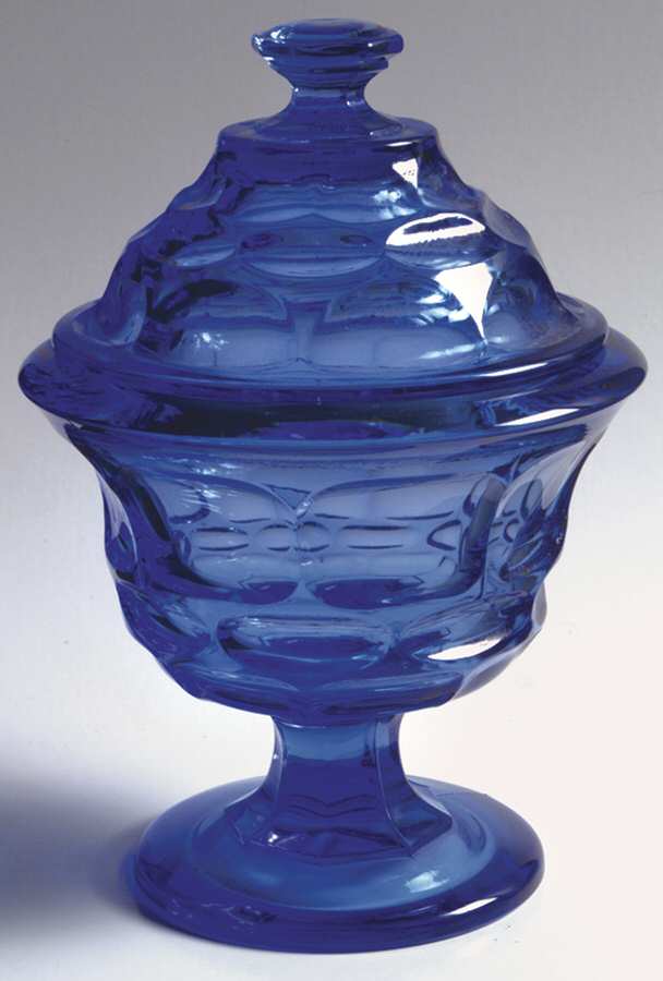 Argus Blue (Stem  2770) Compote & Lid by Fostoria-1