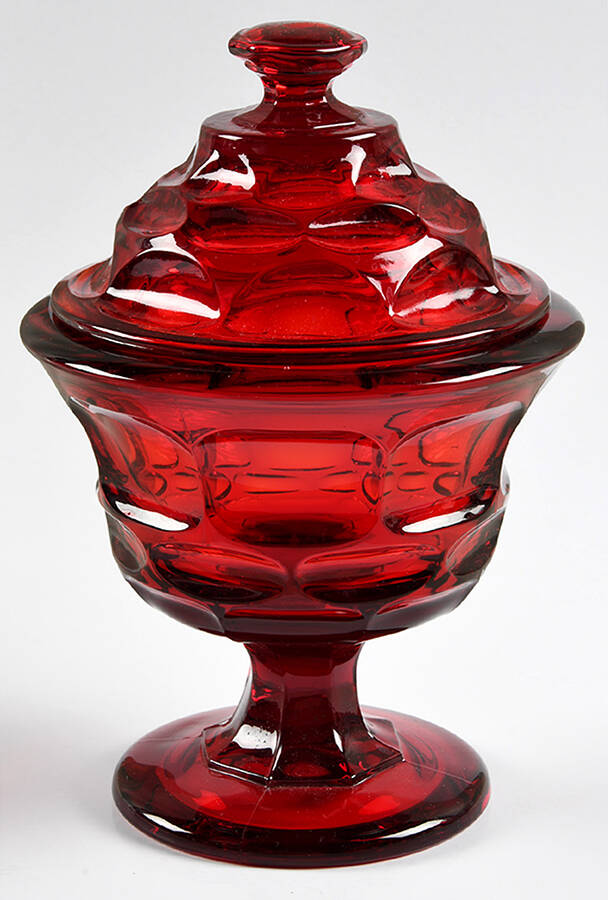 Argus Ruby (Stem 2770) Compote & Lid by Fostoria-1