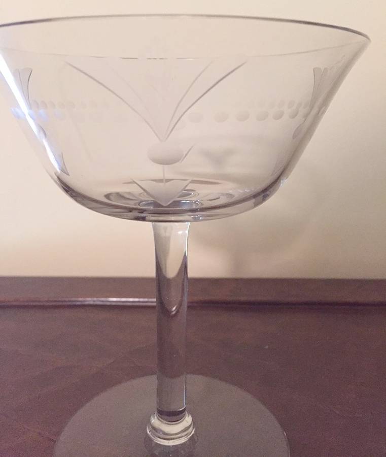 Arrow (Stem 766, Cut 142) Champagne/Tall Sherbet by Fostoria-1