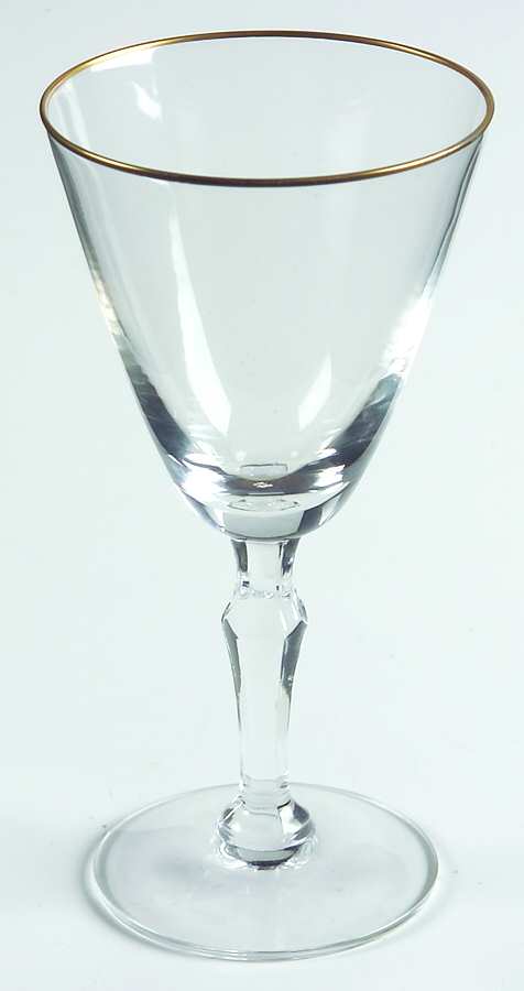 Aurora (Stem 6092, Gold) Wine Glass by Fostoria-1
