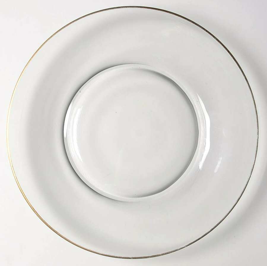 Aurora (Stem 6092, Gold) Luncheon Plate by Fostoria-1