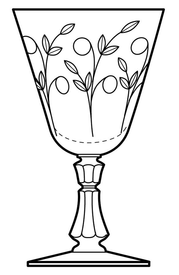 Avalon (Stem 6049, Cut 832) Water Goblet by Fostoria-1