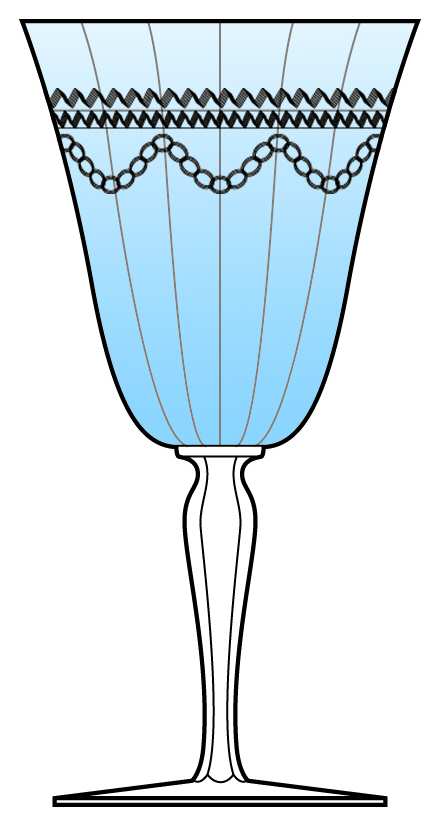 Avalon Blue Water Goblet by Fostoria-1