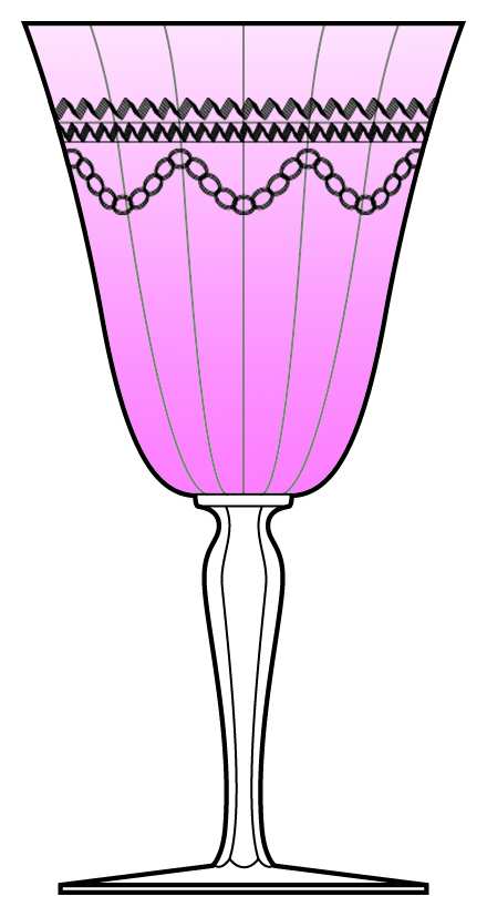 Avalon Pink Water Goblet by Fostoria-1