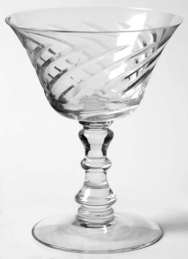 Ballet Clear (Stem 6036, Cut 828) Champagne/Tall Sherbet by Fostoria-1