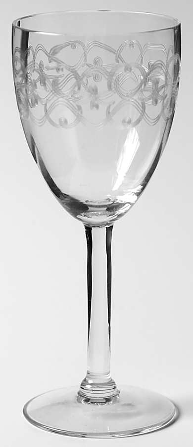 Ballet Clear (Stem 661, Needle Etch 91) Wine Glass by Fostoria-1