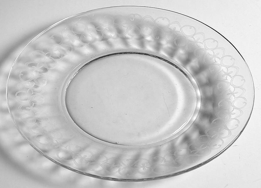 Ballet Clear (Stem 661, Needle Etch 91) 7" Salad Plate by Fostoria-1
