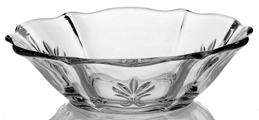 Baroque Clear Small Fruit/Sauce Bowl (Baroque Shape) by Fostoria-1