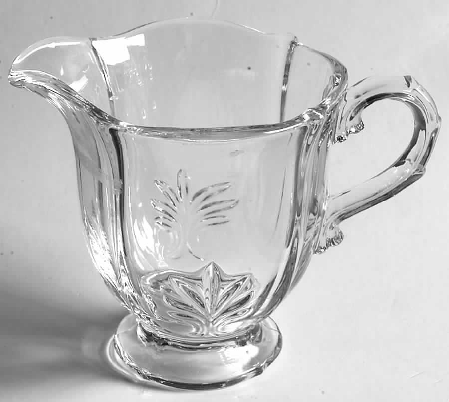 Baroque Clear Footed Creamer (Baroque Shape) by Fostoria-1