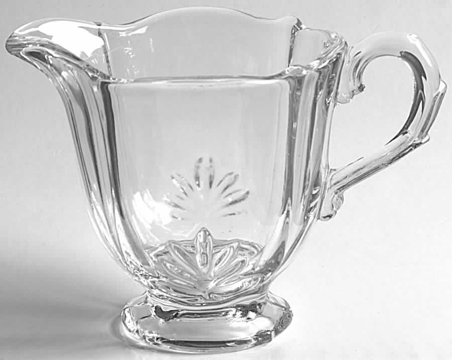 Baroque Clear Individual Footed Creamer (Baroque Shape) by Fostoria-1