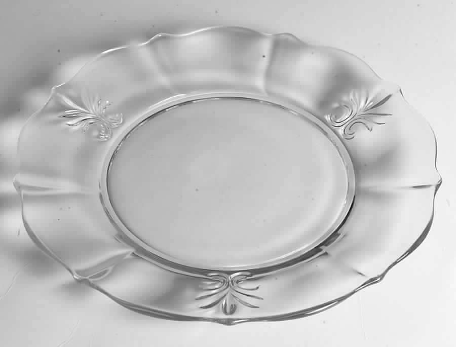 Baroque Clear Baroque Shape Dinner Plate by Fostoria-1