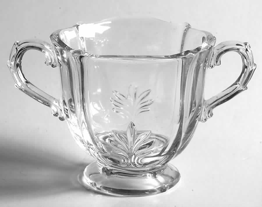 Baroque Clear Individual Footed Sugar (Baroque Shape) by Fostoria-1