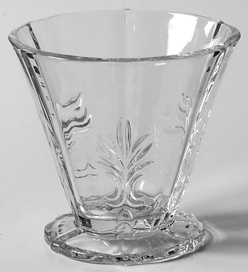Baroque Clear Mustard No Lid (Baroque Shape) by Fostoria-1