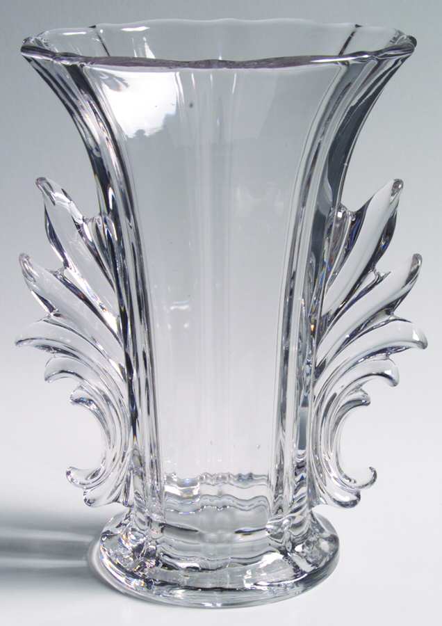Baroque Clear 8" Baroque Handled Flared Vase by Fostoria-1