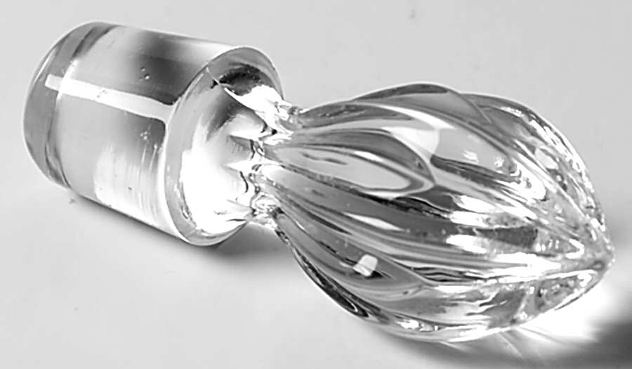 Baroque Clear Stopper for Oil Cruet (Baroque Shape) by Fostoria-1