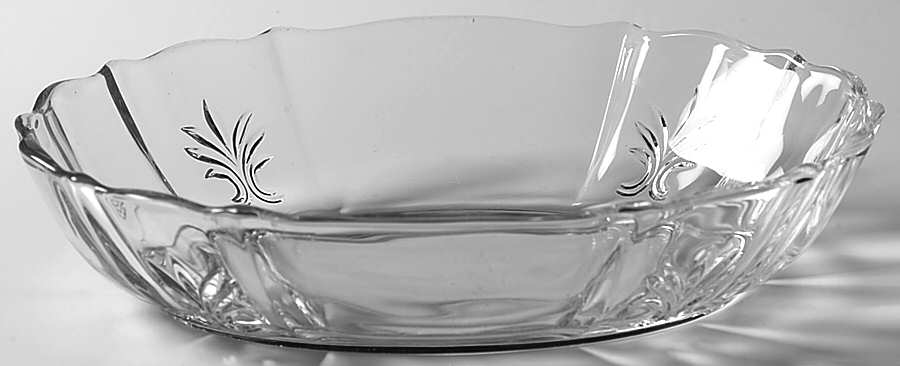 Baroque Clear 9" Oval Vegetable Bowl (Baroque Shape) by Fostoria-1
