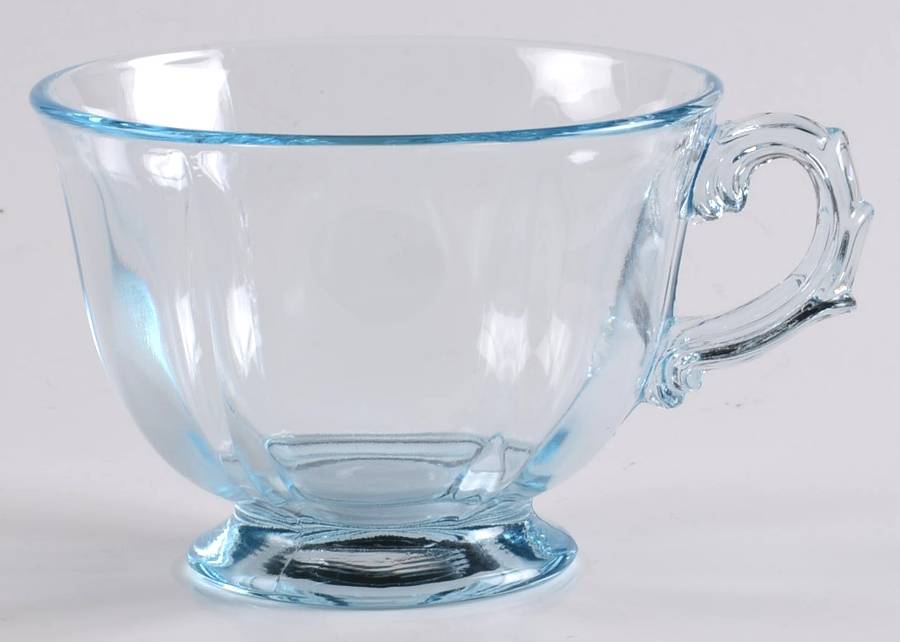 Baroque Blue Footed Cup (Baroque Shape) by Fostoria-1