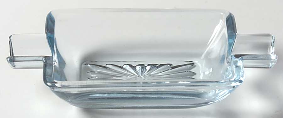 Baroque Blue 3" Oblong Ashtray (Baroque Shape) by Fostoria-1