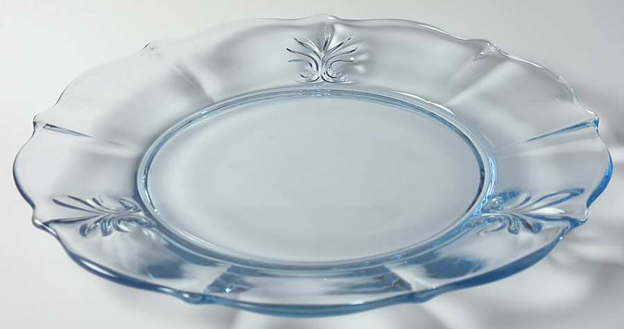 Baroque Blue Baroque Shape Dinner Plate by Fostoria-1