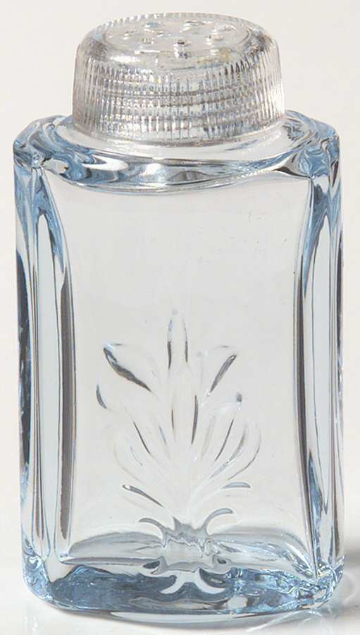 Baroque Blue Shaker with Glass Lid (Baroque Shape) by Fostoria-1