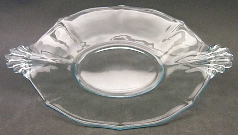 Baroque Blue 8" Oval Handled Tray (Baroque Shape) by Fostoria-1