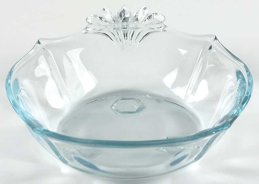 Baroque Blue Handled Mint Dish (Baroque Shape) by Fostoria-1