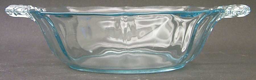 Baroque Blue Handled Sauce Boat (Baroque Shape) by Fostoria-1