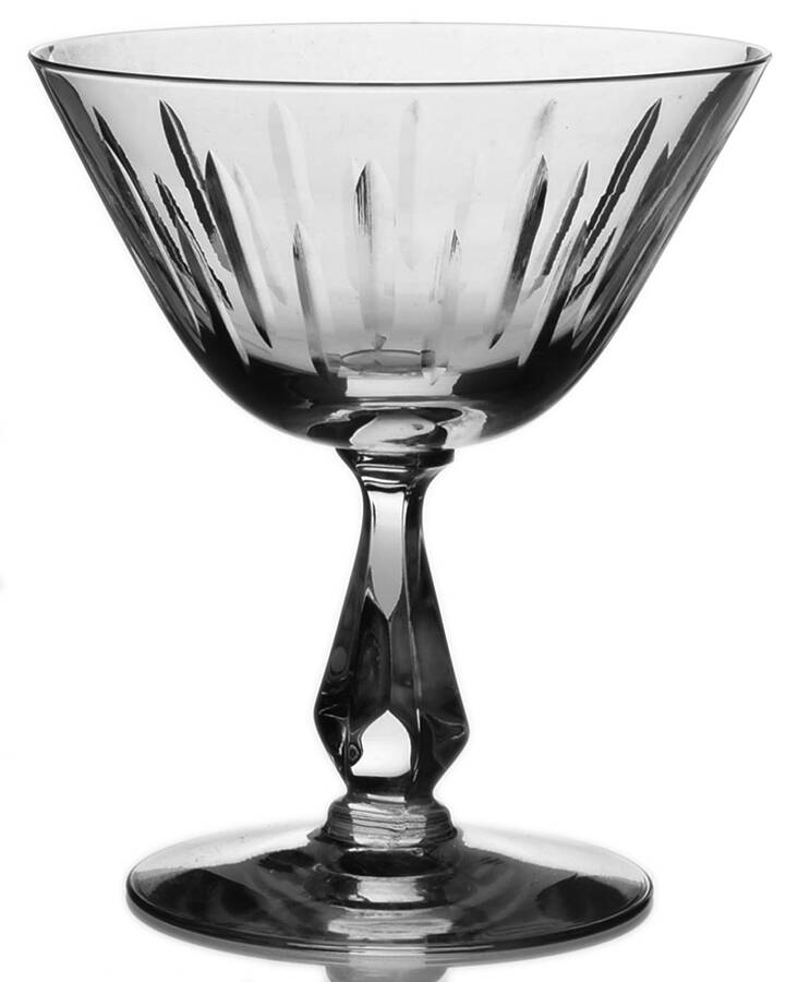 Baronet (Stem 6065, Cut 847) Champagne/Tall Sherbet by Fostoria-1