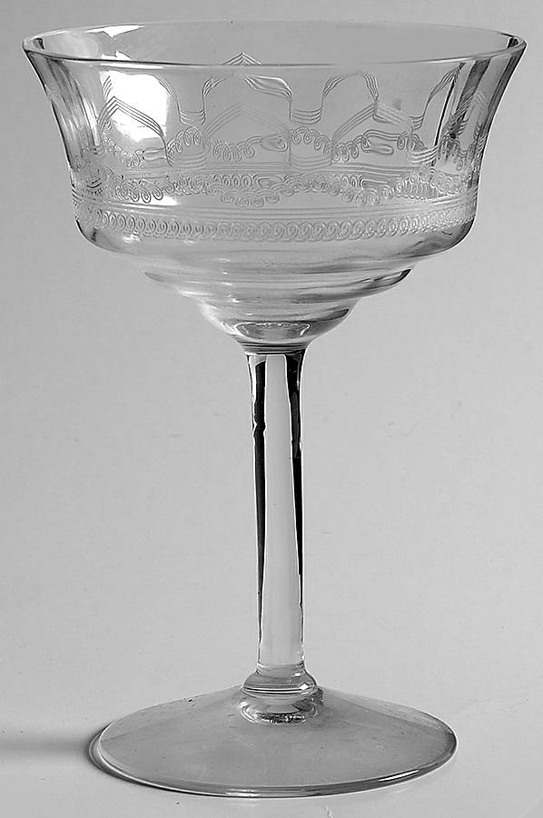 Baronet (Stem 870, Etch 92) Champagne/Tall Sherbet by Fostoria-1