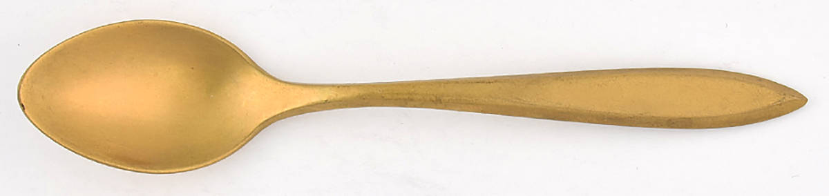 Baroque Topaz Mustard Spoon (Baroque Shape) by Fostoria-1