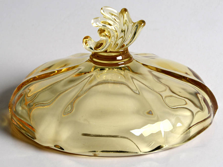 Baroque Topaz Lid for Footed Jelly (Baroque Shape) by Fostoria-1