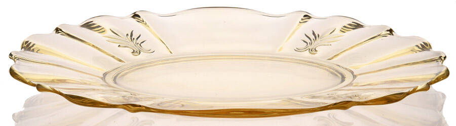 Baroque Topaz 11" Oval Tray (Baroque Shape) by Fostoria-1