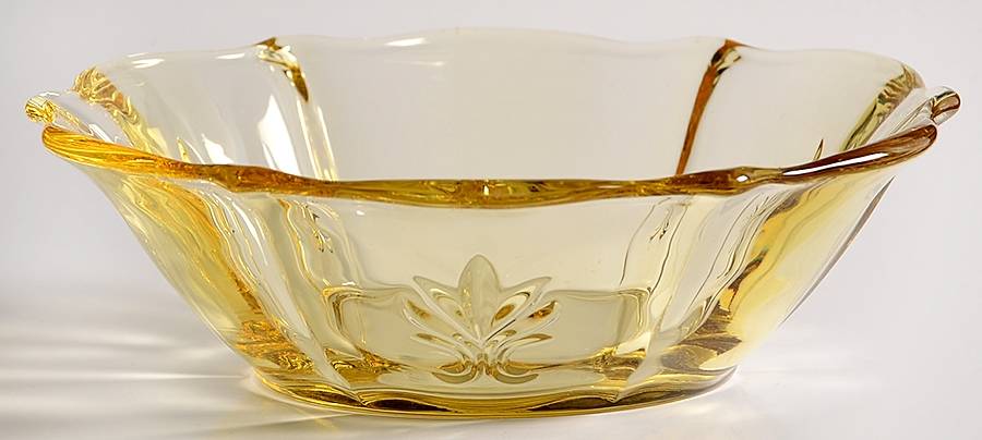 Baroque Topaz Small Fruit/Sauce Bowl (Baroque Shape) by Fostoria-1