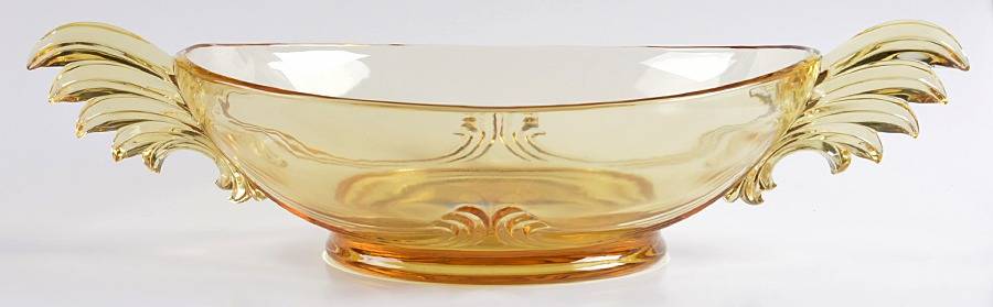 2484 Topaz (Yellow) 10" Handled Bowl by Fostoria-1