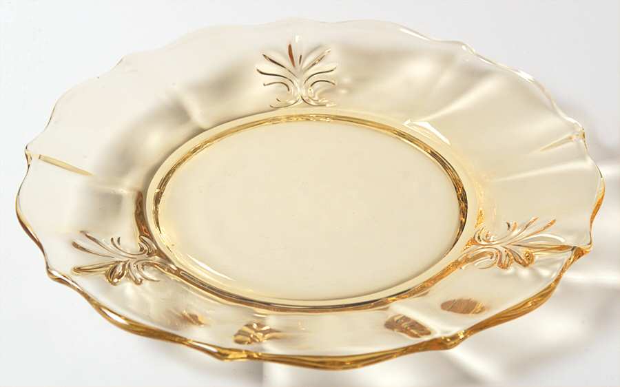 Baroque Topaz Salad Plate (Baroque Shape) by Fostoria-1