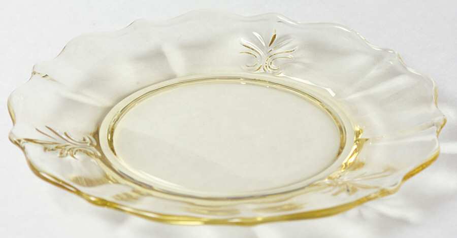 Baroque Topaz Bread & Butter Plate (Baroque Shape) by Fostoria-1